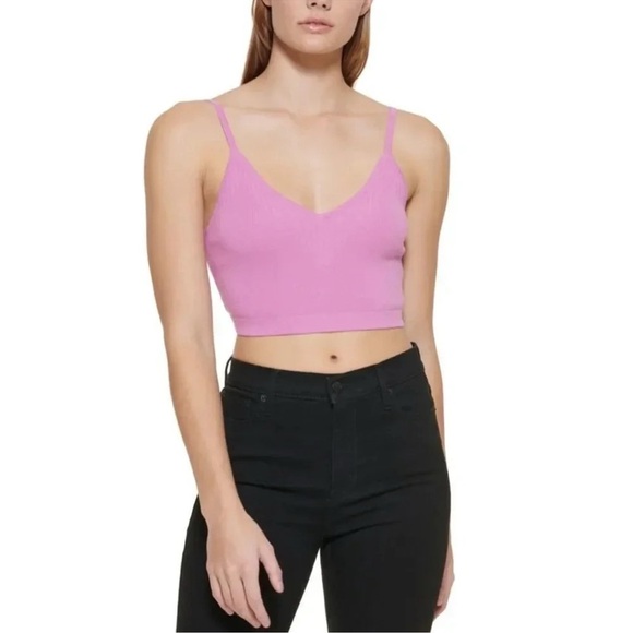 Calvin Klein Jeans Ribbed Adjustable Bralette - Picture 7 of 7